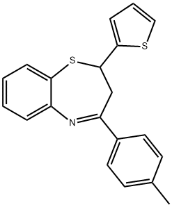 2-(thiophen-2-yl)-4-(p-tolyl)-2,3-dihydrobenzo[b][1,4]thiazepine Structure