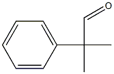 2-methyl-2-phenylpropanal 구조식 이미지