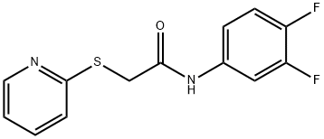 N-(3,4-difluorophenyl)-2-pyridin-2-ylsulfanylacetamide Structure