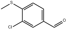 3-Chloro-4-methylsulfanyl-benzaldehyde 구조식 이미지