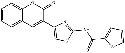 N-(4-(2-oxo-2H-chromen-3-yl)thiazol-2-yl)thiophene-2-carboxamide Structure