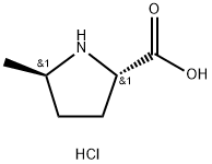 (2S,5R)-5-methylpyrrolidine-2-carboxylic acid hydrochloride Structure