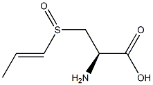 L-Alanine, 3-(1-propenylsulfinyl)- Structure