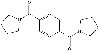 1,1'-[1,4-phenylenedi(carbonyl)]dipyrrolidine 구조식 이미지