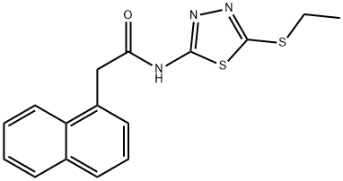 N-(5-(ethylthio)-1,3,4-thiadiazol-2-yl)-2-(naphthalen-1-yl)acetamide Structure