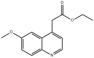 ethyl 2-(6-methoxyquinolin-4-yl)acetate 구조식 이미지