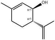 2-Cyclohexen-1-ol, 3-methyl-6-(1-methylethenyl)-, trans- Structure