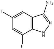 5,7-difluoro-1H-indazol-3-amine 구조식 이미지