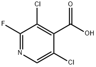 3,5-dichloro-2-fluoroisonicotinic acid 구조식 이미지