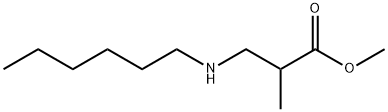 methyl 3-(hexylamino)-2-methylpropanoate Structure