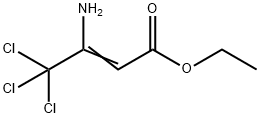 2-Butenoic acid, 3-amino-4,4,4-trichloro-, ethyl ester 구조식 이미지