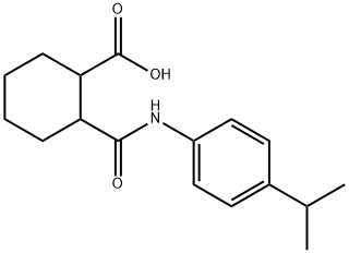 2-[(4-isopropylanilino)carbonyl]cyclohexanecarboxylic acid 구조식 이미지