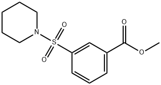 methyl 3-(piperidin-1-ylsulfonyl)benzoate 구조식 이미지