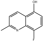 8-Fluoro-2-methyl-quinolin-5-ol 구조식 이미지