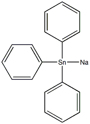 Sodium, (triphenylstannyl)- Structure