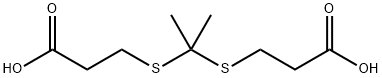 Propanoic acid, 3,3'-[(1-methylethylidene)bis(thio)]bis- 구조식 이미지