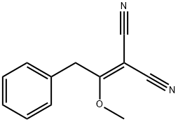 2-(1-methoxy-2-phenylethylidene)malononitrile 구조식 이미지