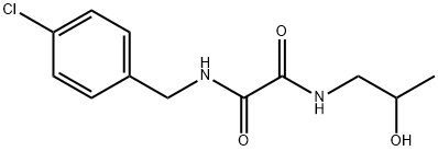 N-[(4-chlorophenyl)methyl]-N'-(2-hydroxypropyl)oxamide Structure