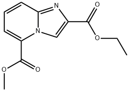 Imidazo[1,2-a]pyridine-2,5-dicarboxylic acid 2-ethyl ester 5-methyl ester Structure