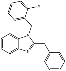 2-benzyl-1-(2-chlorobenzyl)-1H-benzo[d]imidazole Structure