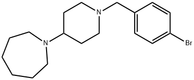 1-[1-(4-bromobenzyl)piperidin-4-yl]azepane 구조식 이미지