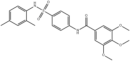 N-(4-{[(2,4-dimethylphenyl)amino]sulfonyl}phenyl)-3,4,5-trimethoxybenzamide Structure