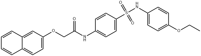 N-(4-{[(4-ethoxyphenyl)amino]sulfonyl}phenyl)-2-(2-naphthyloxy)acetamide Structure