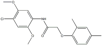 N-(4-chloro-2,5-dimethoxyphenyl)-2-(2,4-dimethylphenoxy)acetamide Structure