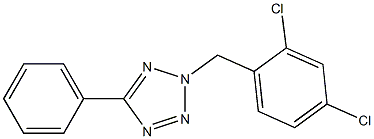 2-[(2,4-dichlorophenyl)methyl]-5-phenyltetrazole Structure