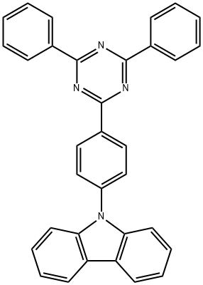 9-(4-(4,6-Diphenyl-1,3,5-triazin-2-yl)phenyl)-9H -carbazole Structure