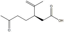 (3R)-3-isopropenyl-6-oxoheptanoic acid Structure