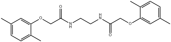 N,N'-1,2-ethanediylbis[2-(2,5-dimethylphenoxy)acetamide] Structure