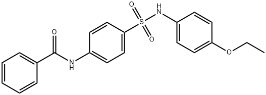 N-(4-{[(4-ethoxyphenyl)amino]sulfonyl}phenyl)benzamide 구조식 이미지