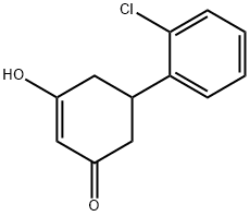 2-Cyclohexen-1-one, 5-(2-chlorophenyl)-3-hydroxy- 구조식 이미지