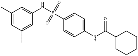 N-(4-{[(3,5-dimethylphenyl)amino]sulfonyl}phenyl)cyclohexanecarboxamide Structure