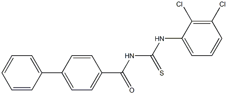 N-{[(2,3-dichlorophenyl)amino]carbonothioyl}-4-biphenylcarboxamide Structure