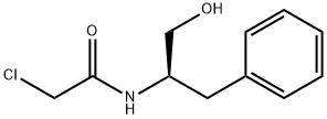 Acetamide, 2-chloro-N-[(1R)-1-(hydroxymethyl)-2-phenylethyl]- Structure