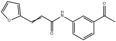 (2E)-N-(3-acetylphenyl)-3-(furan-2-yl)prop-2-enamide Structure