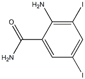 2-amino-3,5-diiodobenzamide Structure