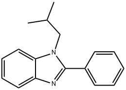 1-isobutyl-2-phenyl-1H-benzo[d]imidazole 구조식 이미지