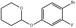 2H-Pyran, 2-(4-bromo-3-fluorophenoxy)tetrahydro- 구조식 이미지