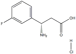 (S)-3-AMINO-3-(3-FLUOROPHENYL)PROPANOIC ACID HCL Structure