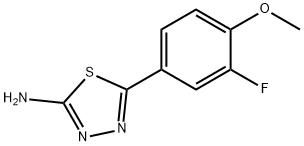 1,3,4-Thiadiazol-2-amine, 5-(3-fluoro-4-methoxyphenyl)- Structure