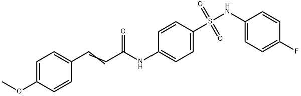 N-(4-{[(4-fluorophenyl)amino]sulfonyl}phenyl)-3-(4-methoxyphenyl)acrylamide Structure