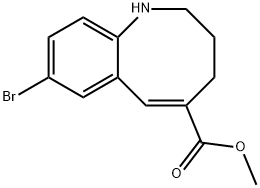 8-Bromo-1,2,3,4-tetrahydro-benzo[b]azocine-5-carboxylic acid methyl ester Structure