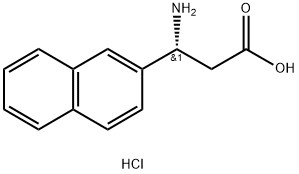 (R)-3-AMINO-3-(2-NAPHTHYL)-PROPIONIC ACID HYDROCHLORIDE 구조식 이미지