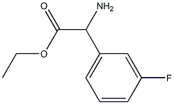 ETHYL2-AMINO-2-(3-FLUOROPHENYL)ACETATE Structure