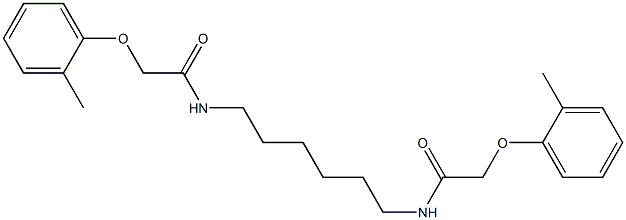 N,N'-1,6-hexanediylbis[2-(2-methylphenoxy)acetamide] Structure