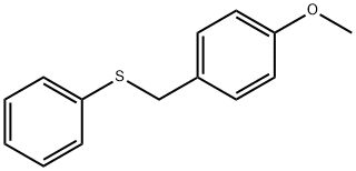 Benzene,1-methoxy-4-[(phenylthio)methyl]- 구조식 이미지