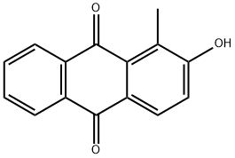 2-Hydroxy-1-methyl-anthraquinone 구조식 이미지